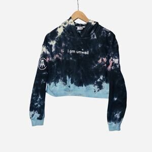 Barstool Sports Call Her Daddy I Am Unwell Cropped tie dye Hoodie
